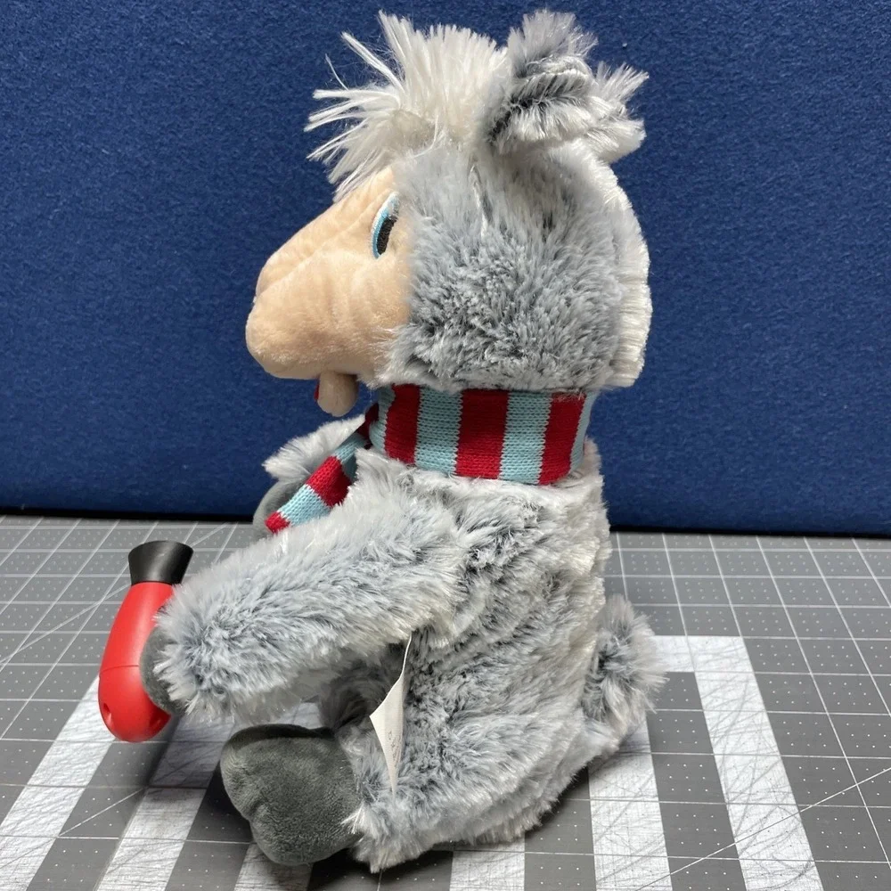 Gemmy Animated Singing Hair‎ Styling Gray Llama Tested Works